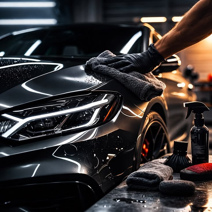 Two automotive professionals reviewing vehicle service information together